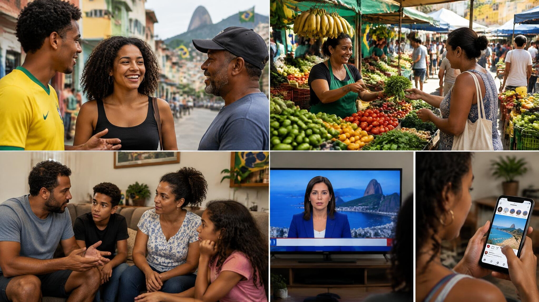 brazilian people talking